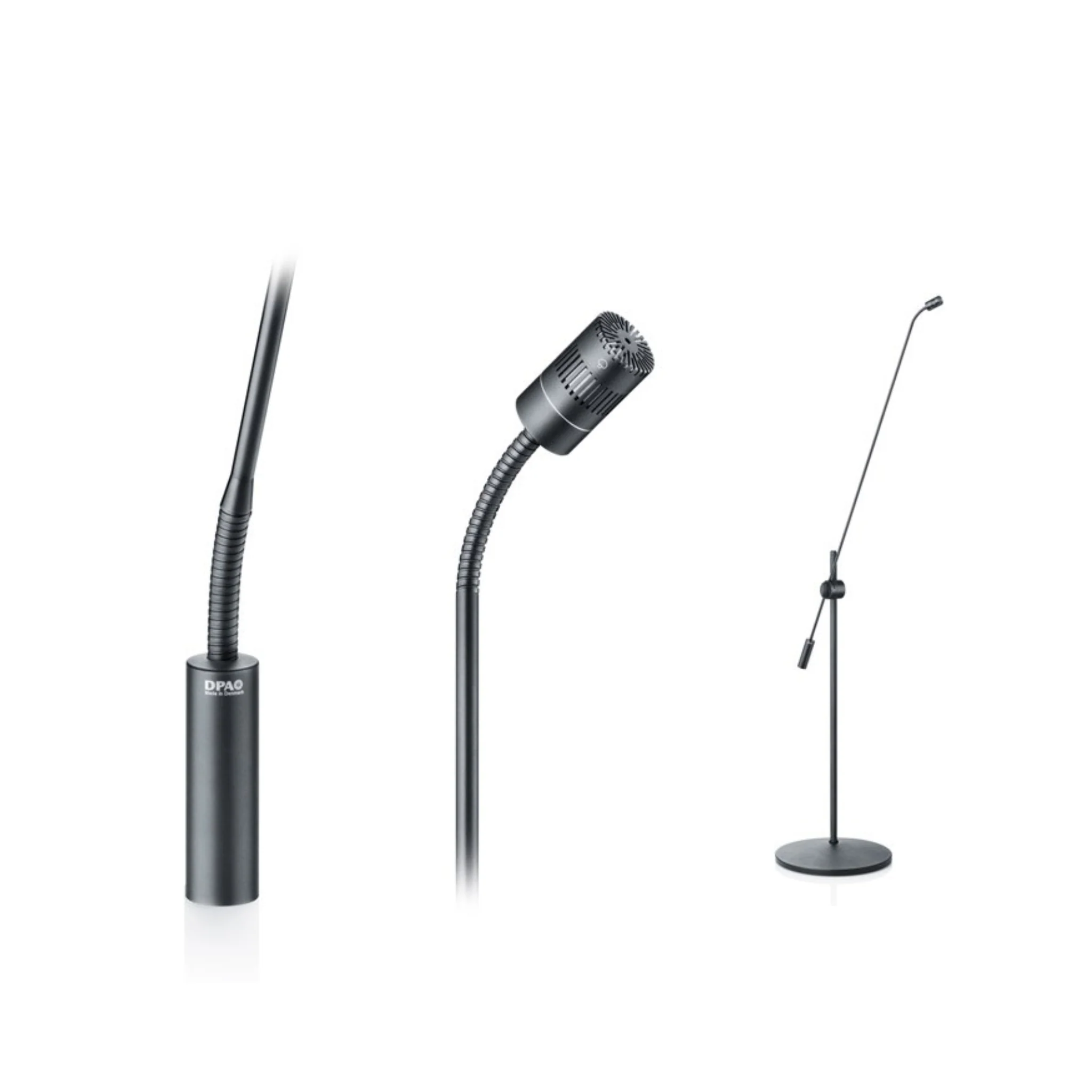 DPA 4018 Supercardioid Mic, Black, XLR, 77 cm (30 in) Boom, Floor Stand, Single Mic