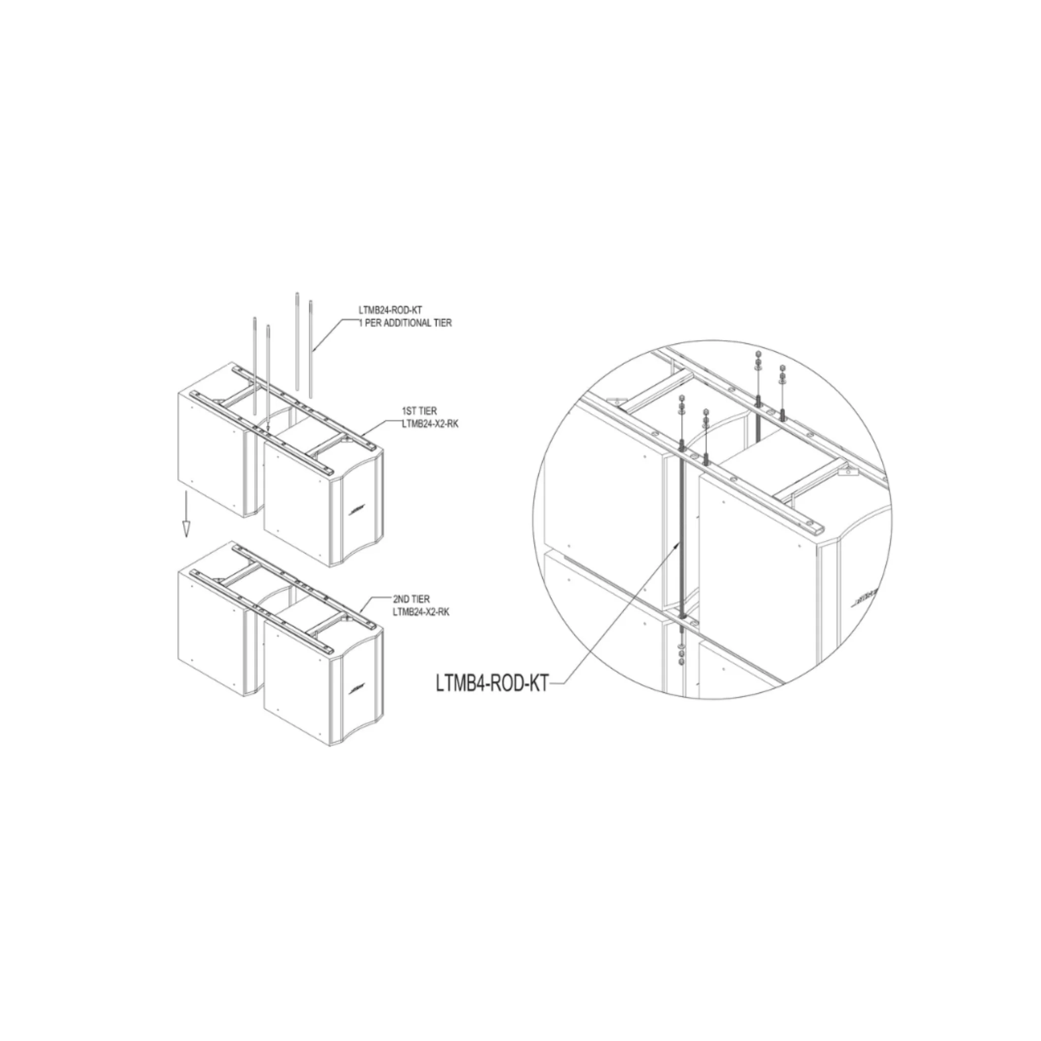 Adaptive Technologies connecting rod kit for LTMB24 grids