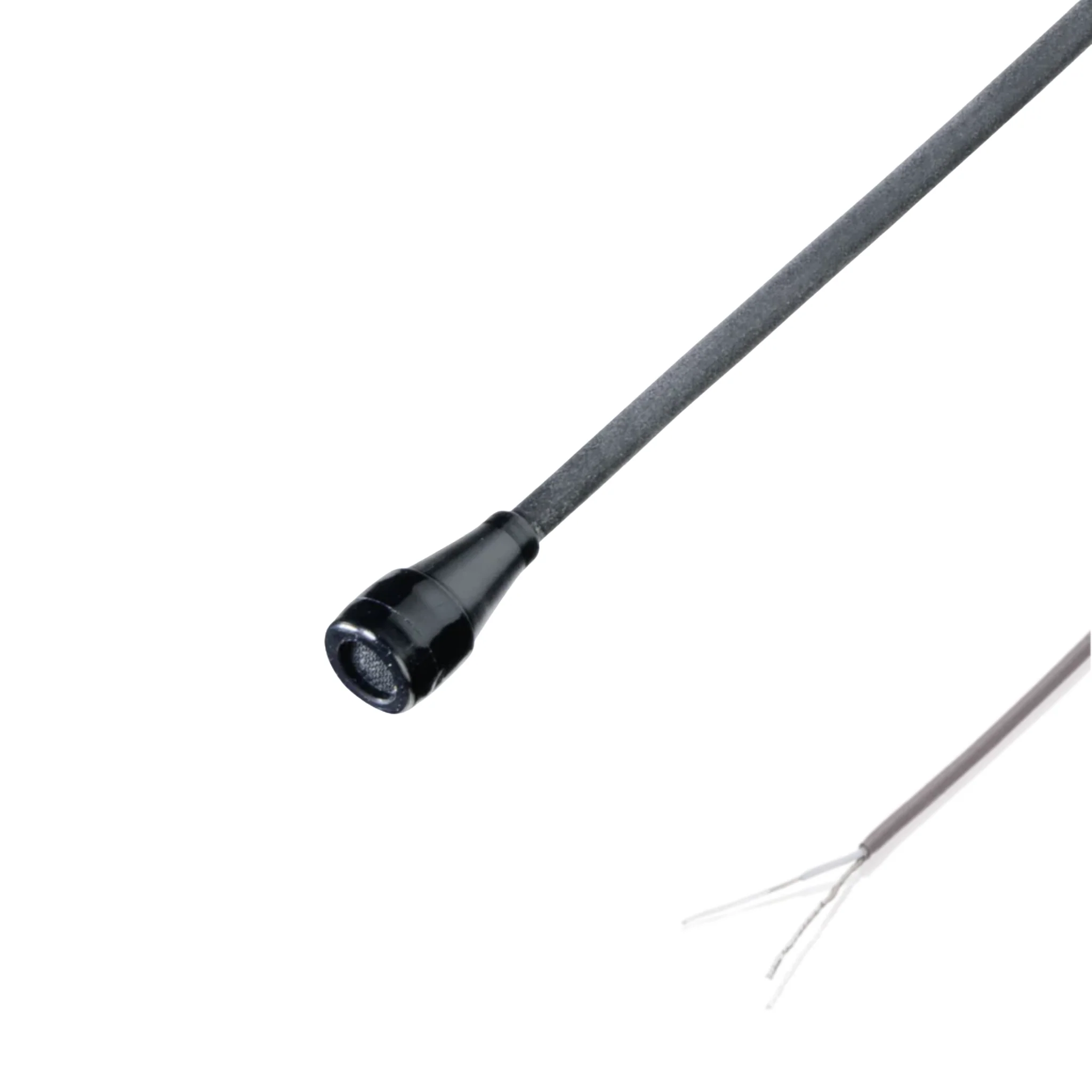 Countryman B3 (round) microphone to pig tails, black