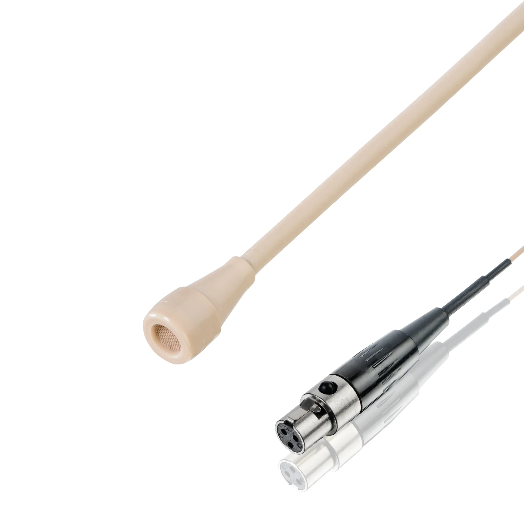 Countryman B3 (round) microphone wired for AKG (Switchcraft TA3F), light beige, no accessories