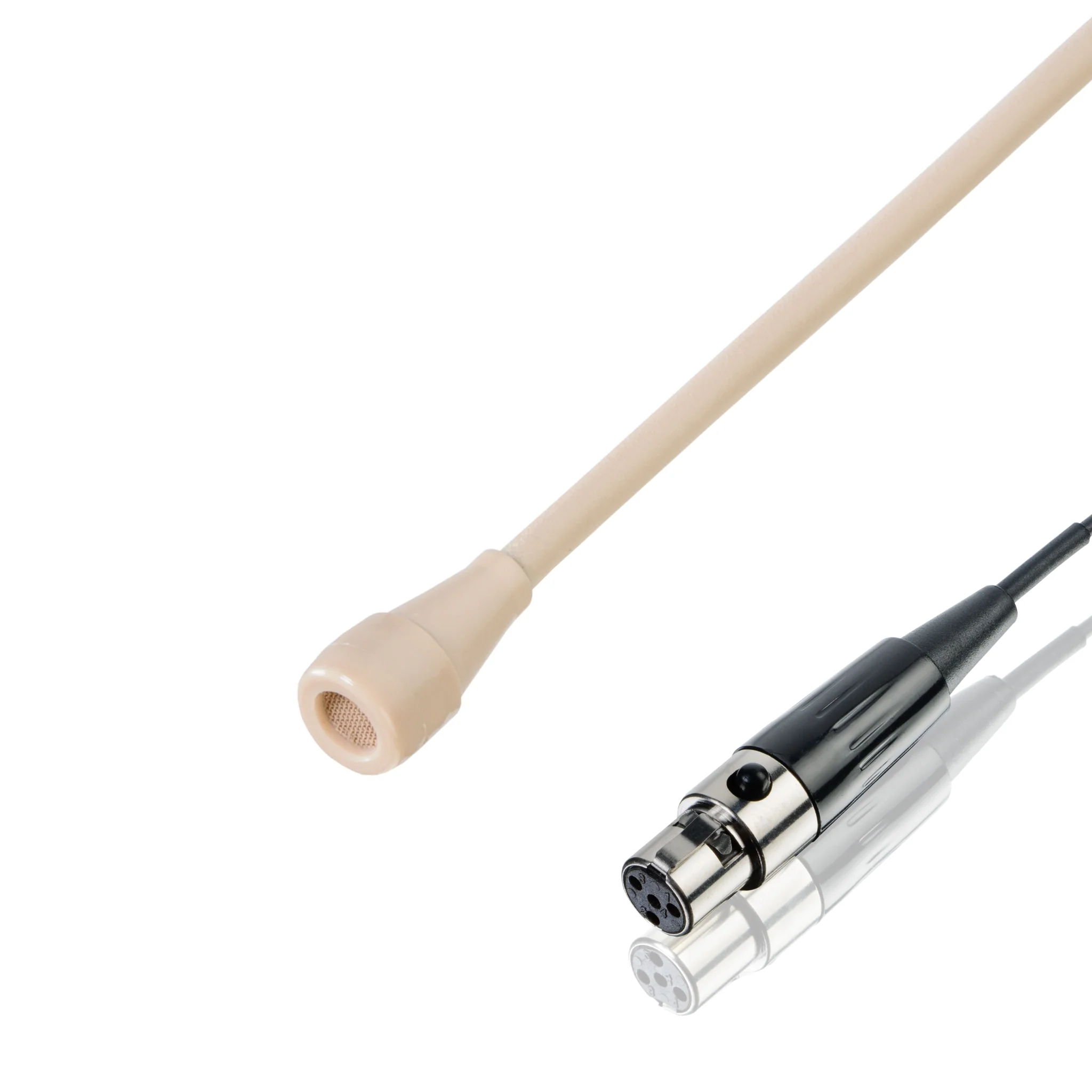 Countryman B3 (round) microphone wired for Revolabs, light beige