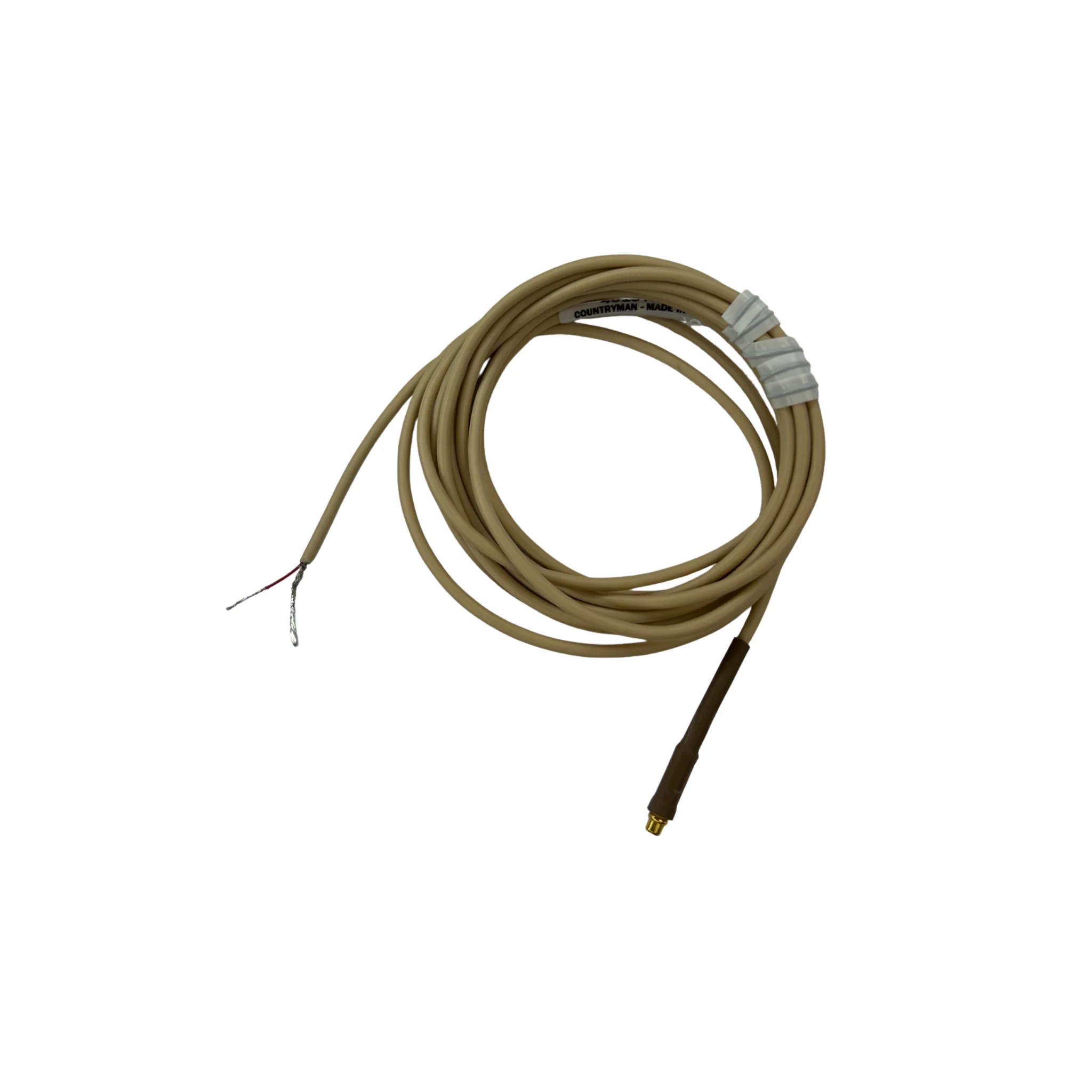 Countryman E6CABLEL2NC E6 cable to pigtails, 2mm cable, light beige