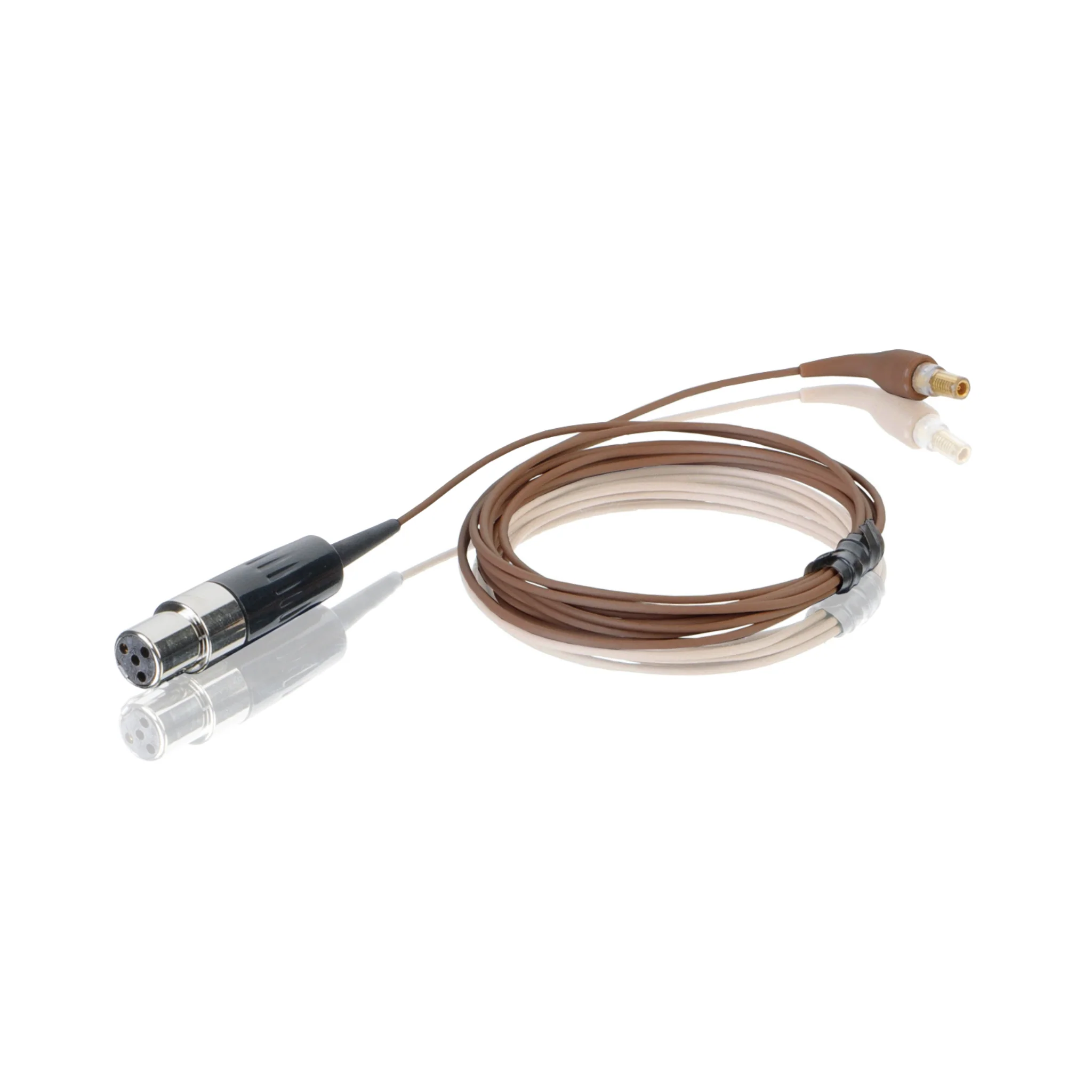Countryman standard cable only; for H6 headset microphone wired for Shure (Switchcraft TA4F), cocoa
