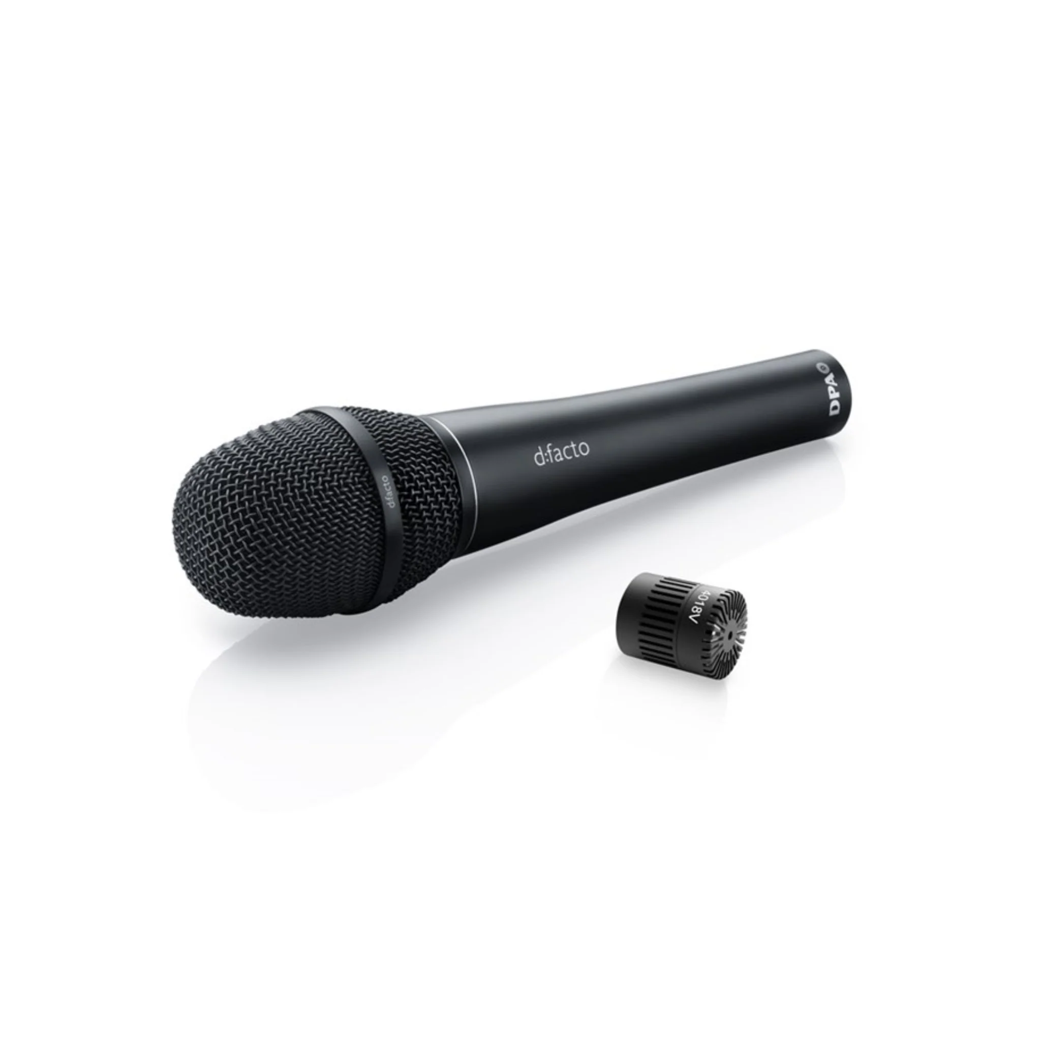 DPA d:facto™ 4018V Softboost Supercardioid Mic, Wired DPA Handle, Black
