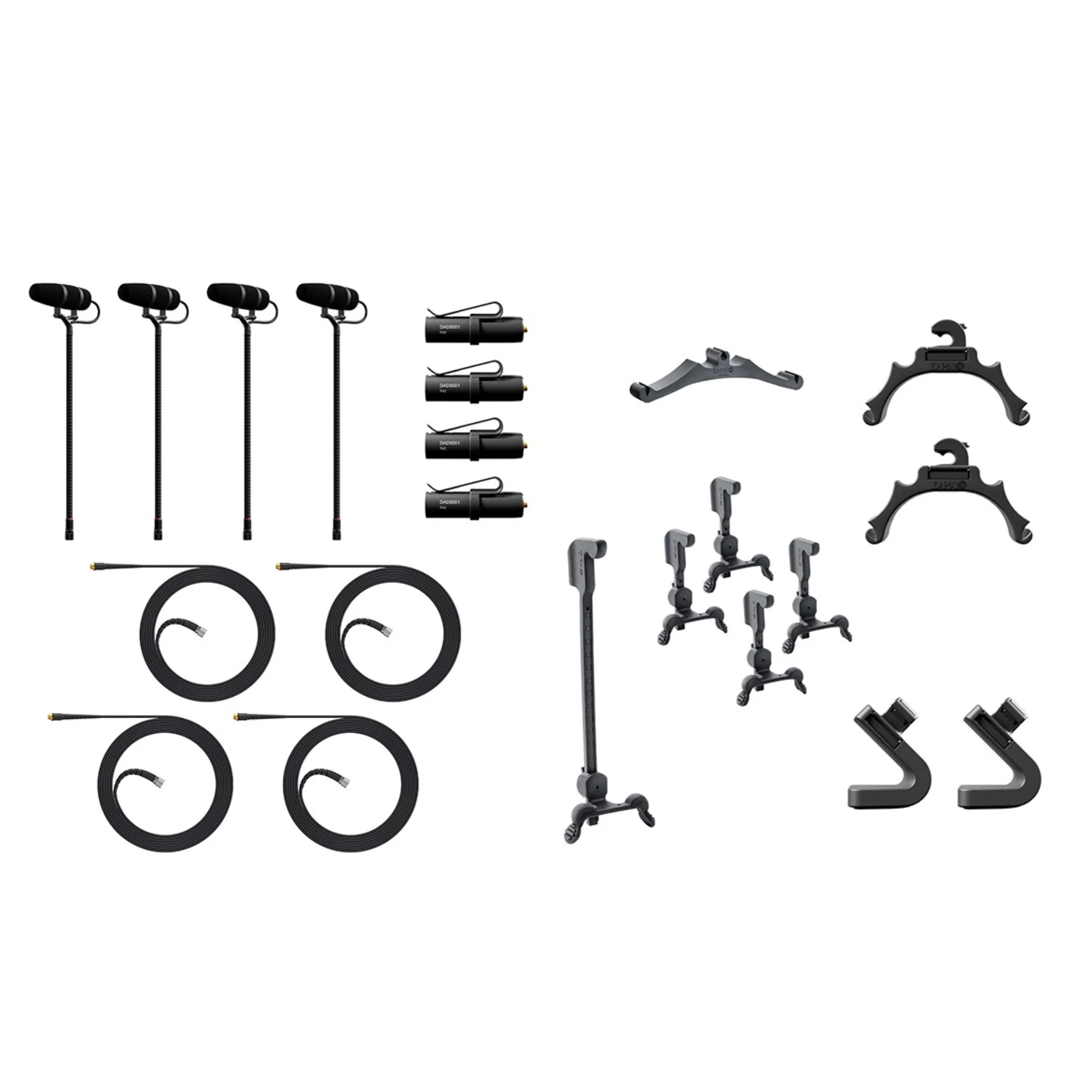 DPA 4099 CORE+ Classic Touring Kit, 4 Mics and accessories, Loud SPL, Cardboard box
