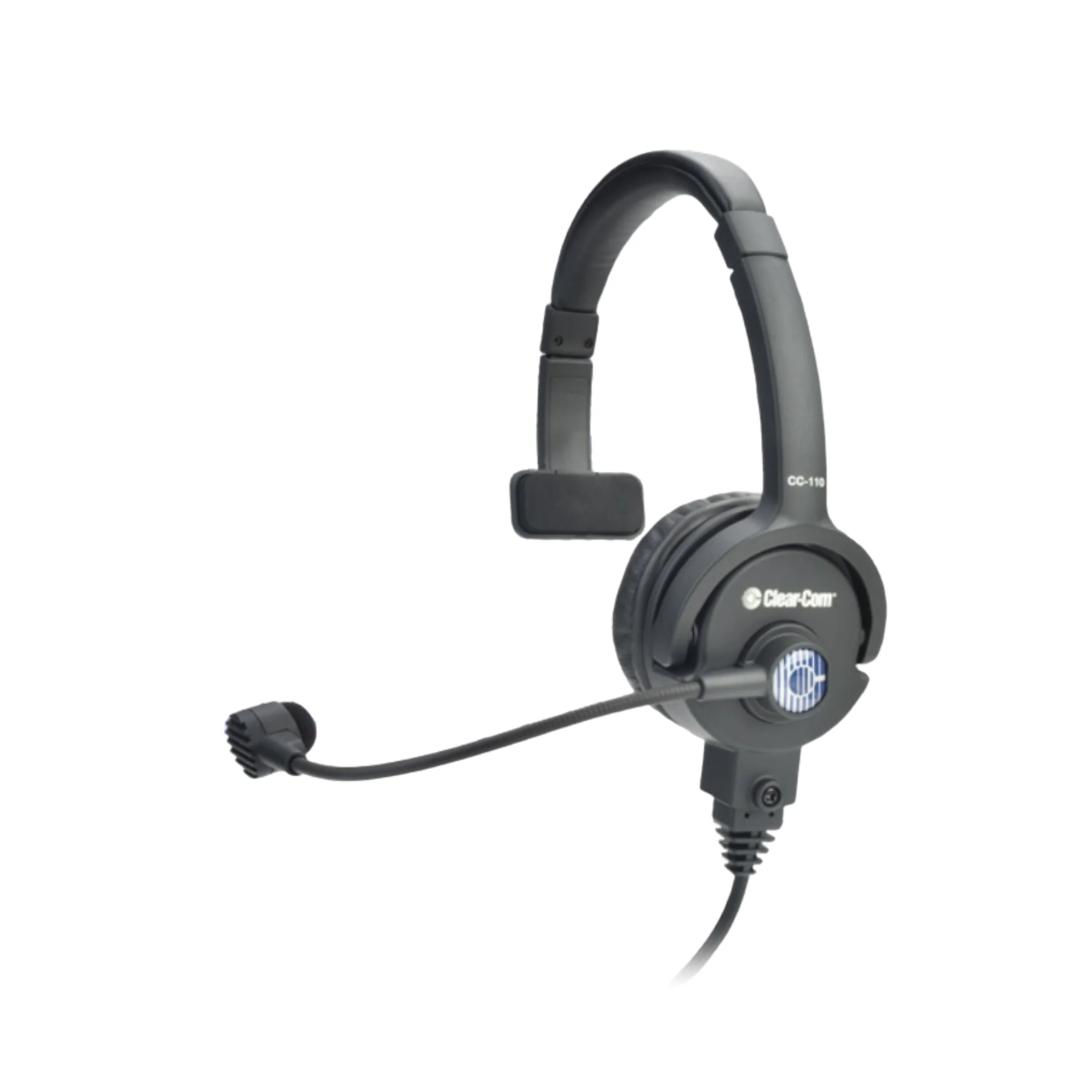 Clear-Com Headset: Single Ear, Light Weight, Non-Terminated