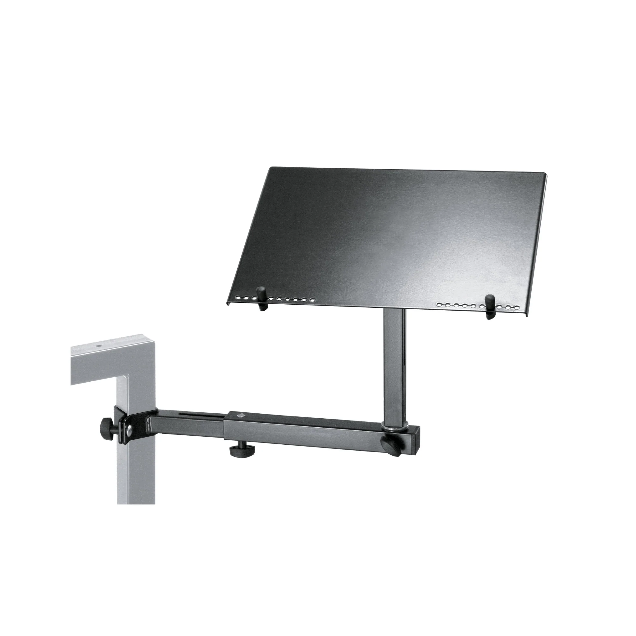 K&M 18815 laptop holder for table style keyboard stand, black - Image 2