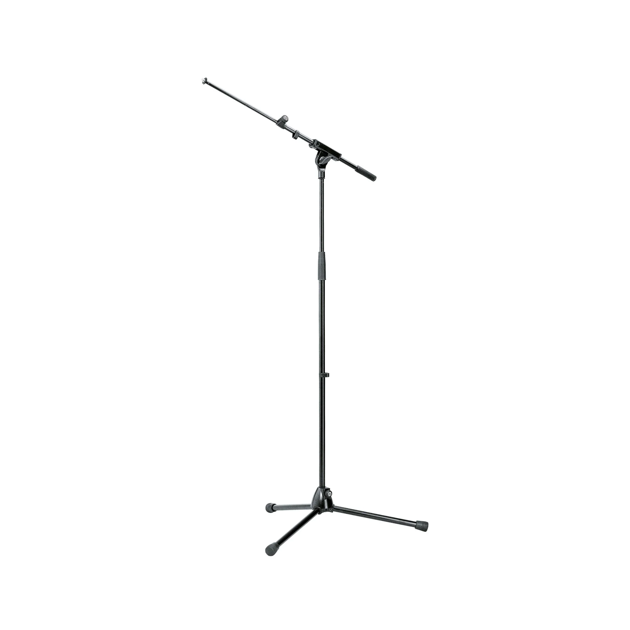K&M 210/8 adjustable microphone stand with 2-piece boom arm, maximum height 1630mm, black - Image 2