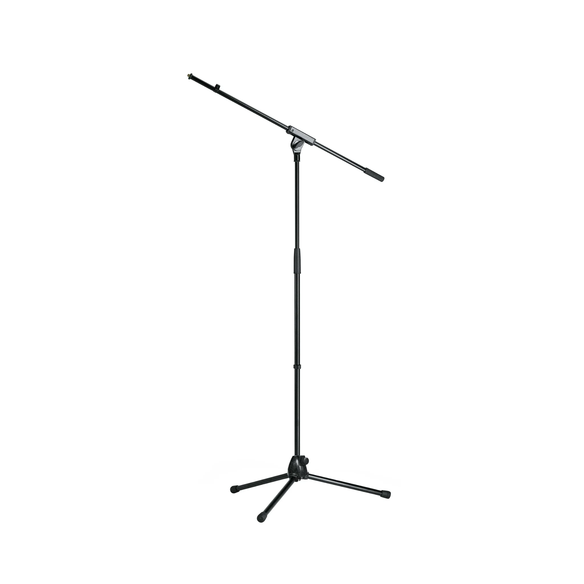 K&M 21070 microphone stand with metal base and boom arm, black - Image 2