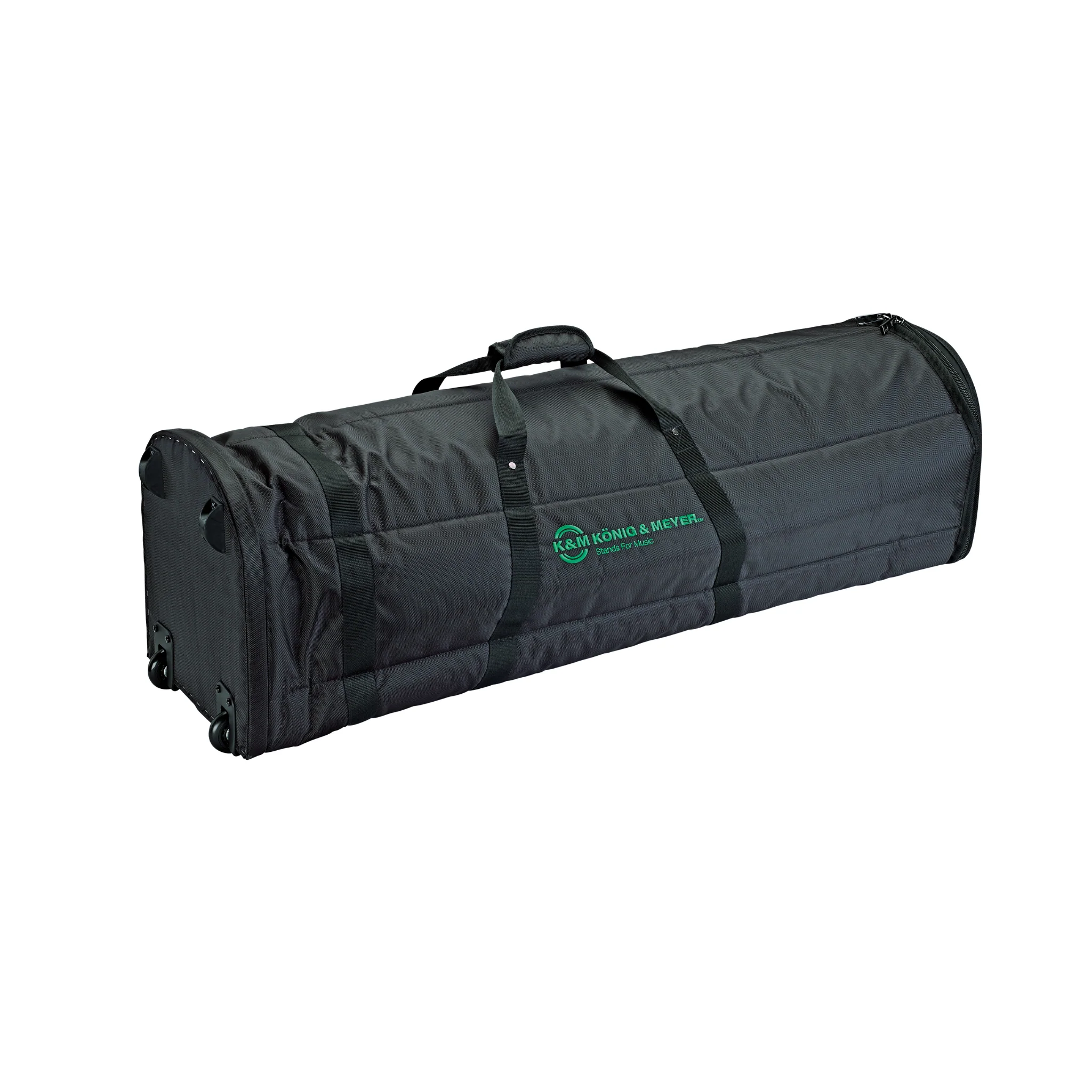 K&M 21427 microphone stand bag for six stands, 1680D nylon, castors - Image 2