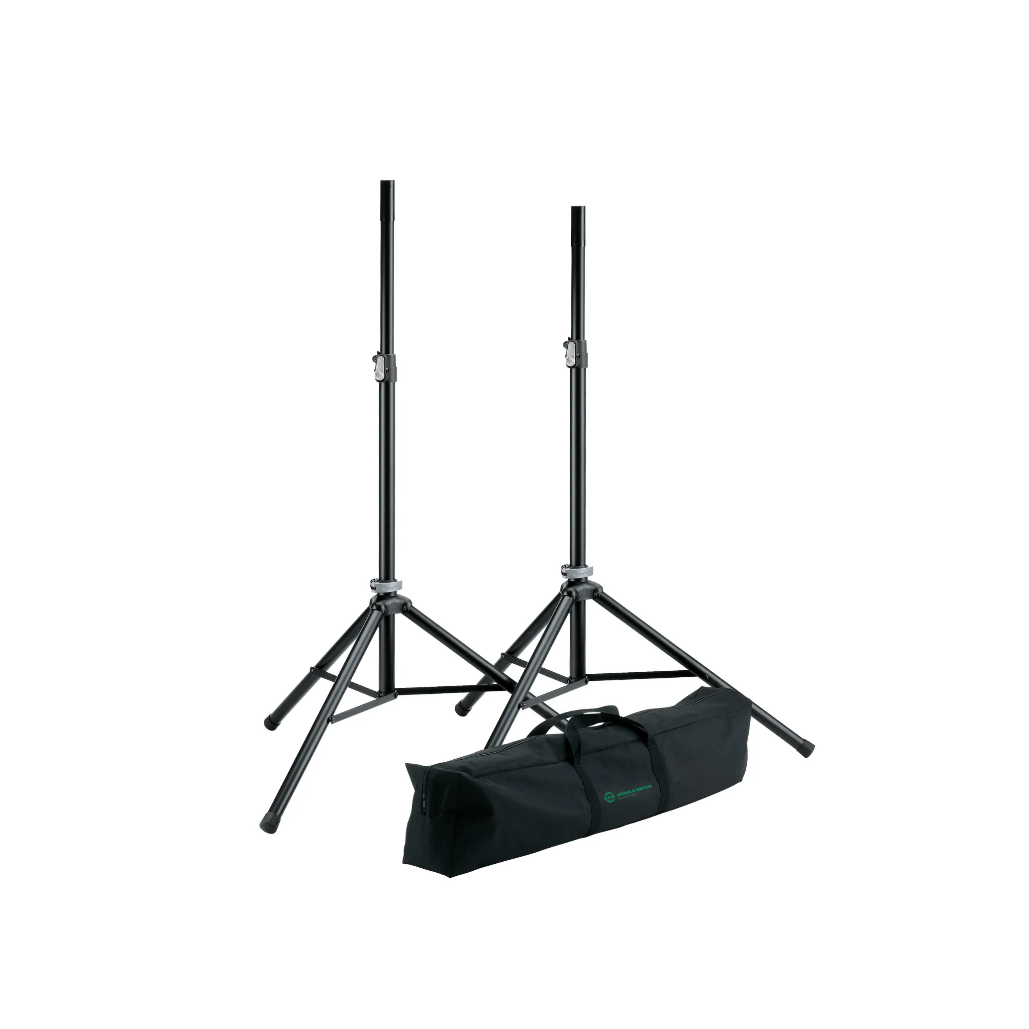 K&M 21449 kit of 2 x aluminium speaker stand plus bag - Image 2