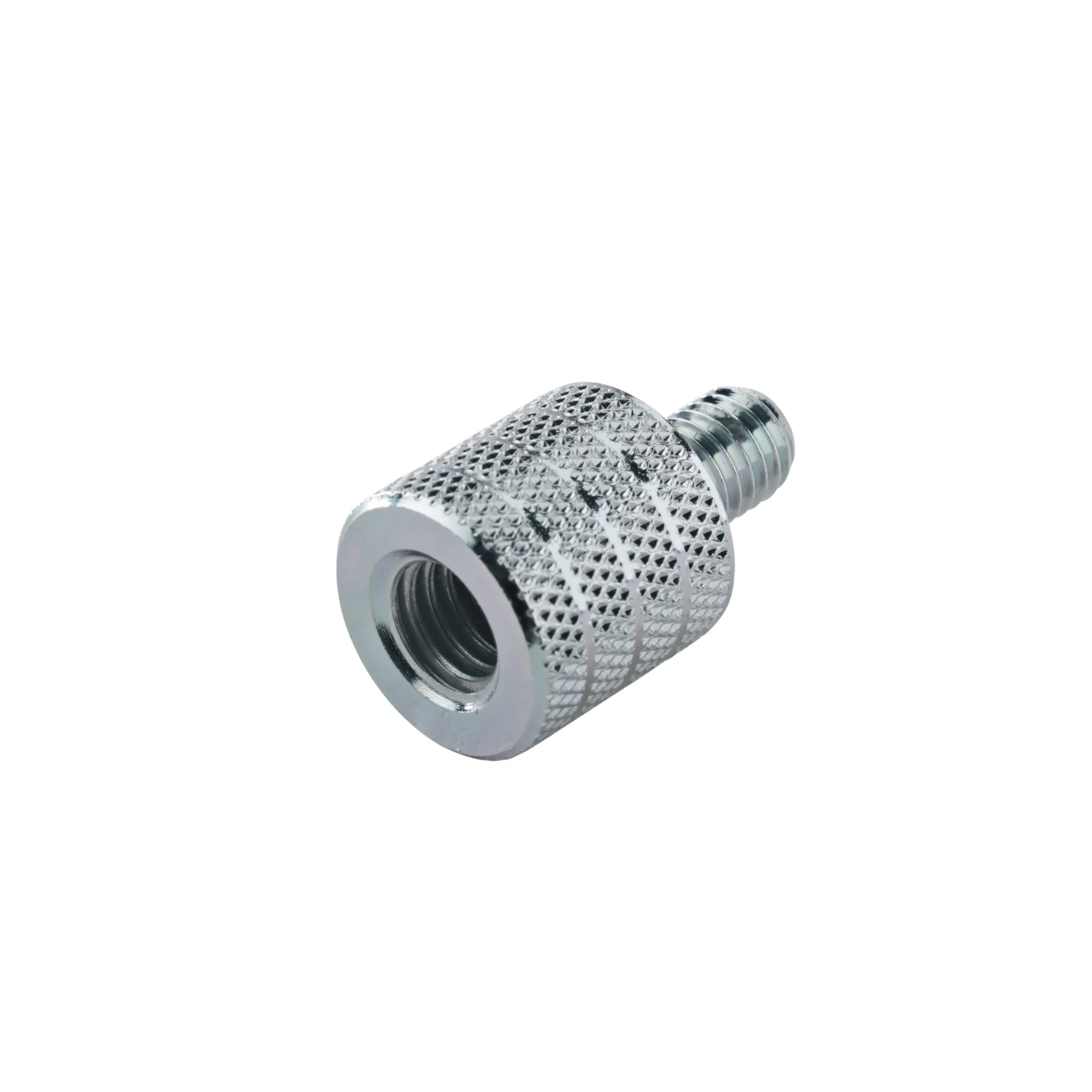 K&M 21918 thread adaptor 3/8 inch internal thread, M8 external thread, zinc plated - Image 2