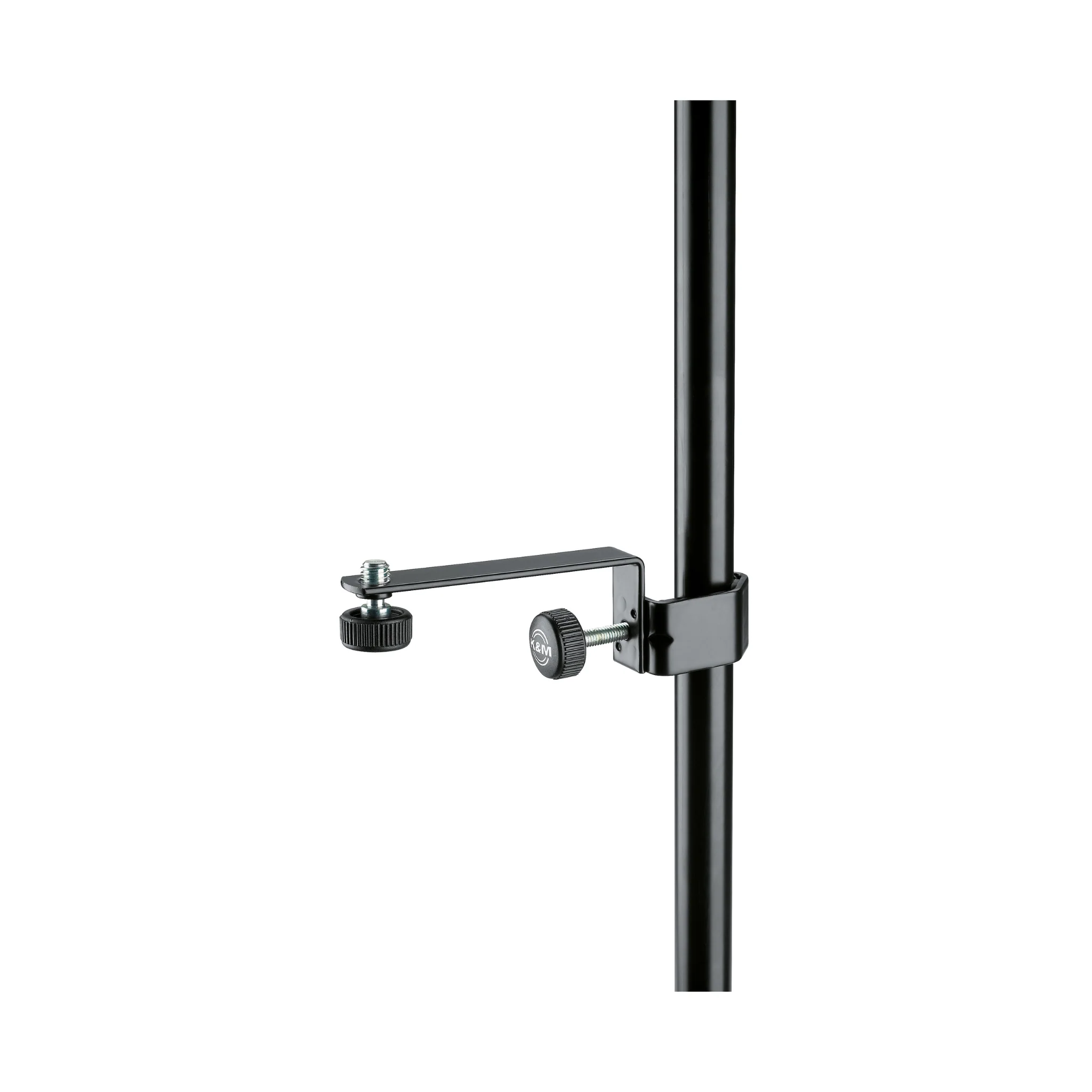 K&M 238 microphone holder with 3/8 thread and 5/8 adaptor, black - Image 2