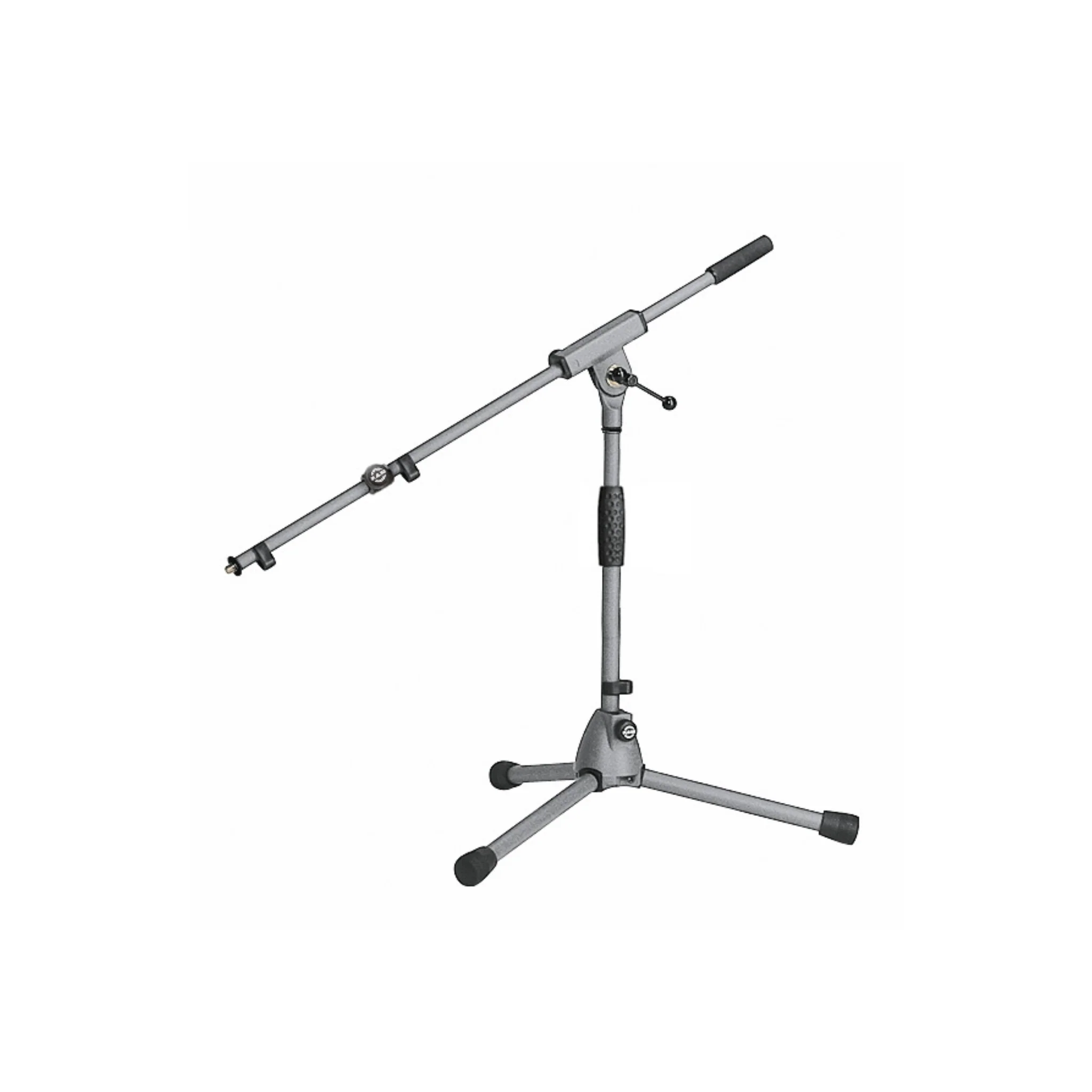 K&M 259 low-level adjustable microphone stand with t-bar 2-piece boom arm, maximum height 645mm, gre - Image 2