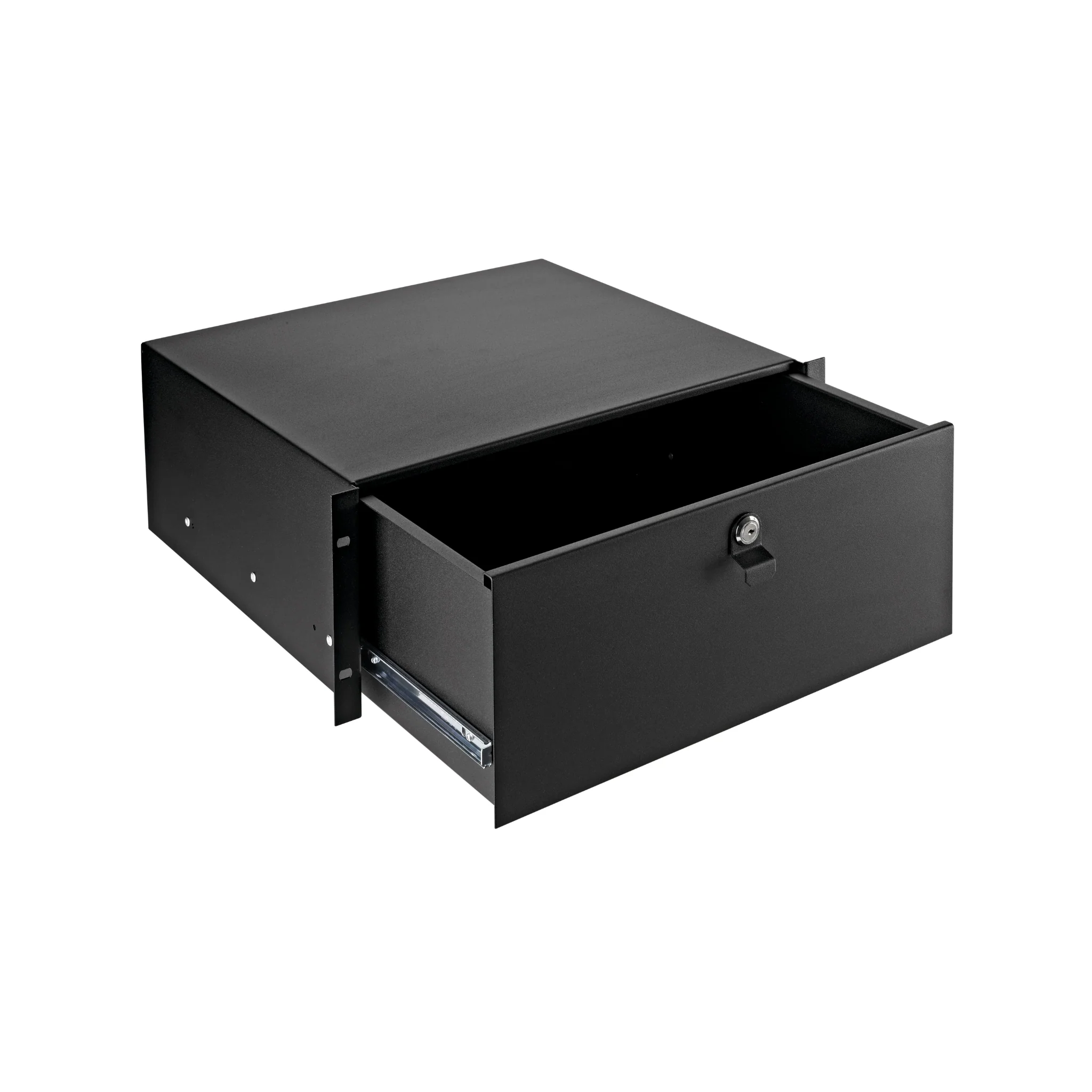 K&M 491/2 rackmount locking drawer, black; 4U - Image 2