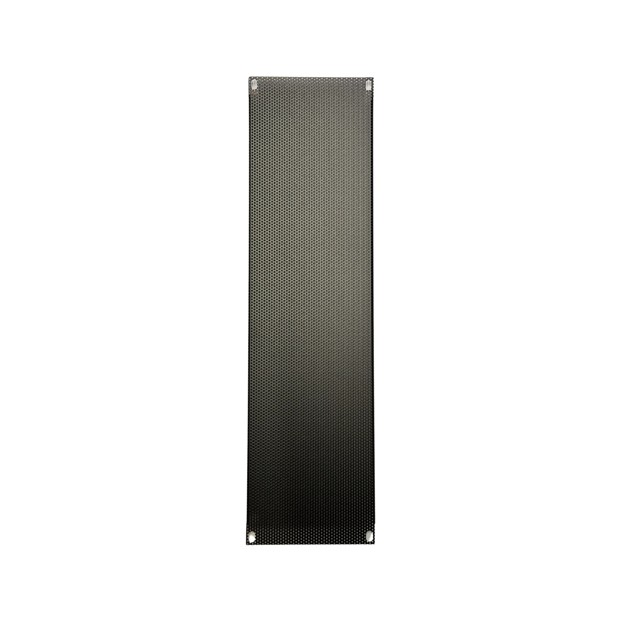 K&M 49483 steel ventilation panel, tight perforated steel, 3U, black - Image 2