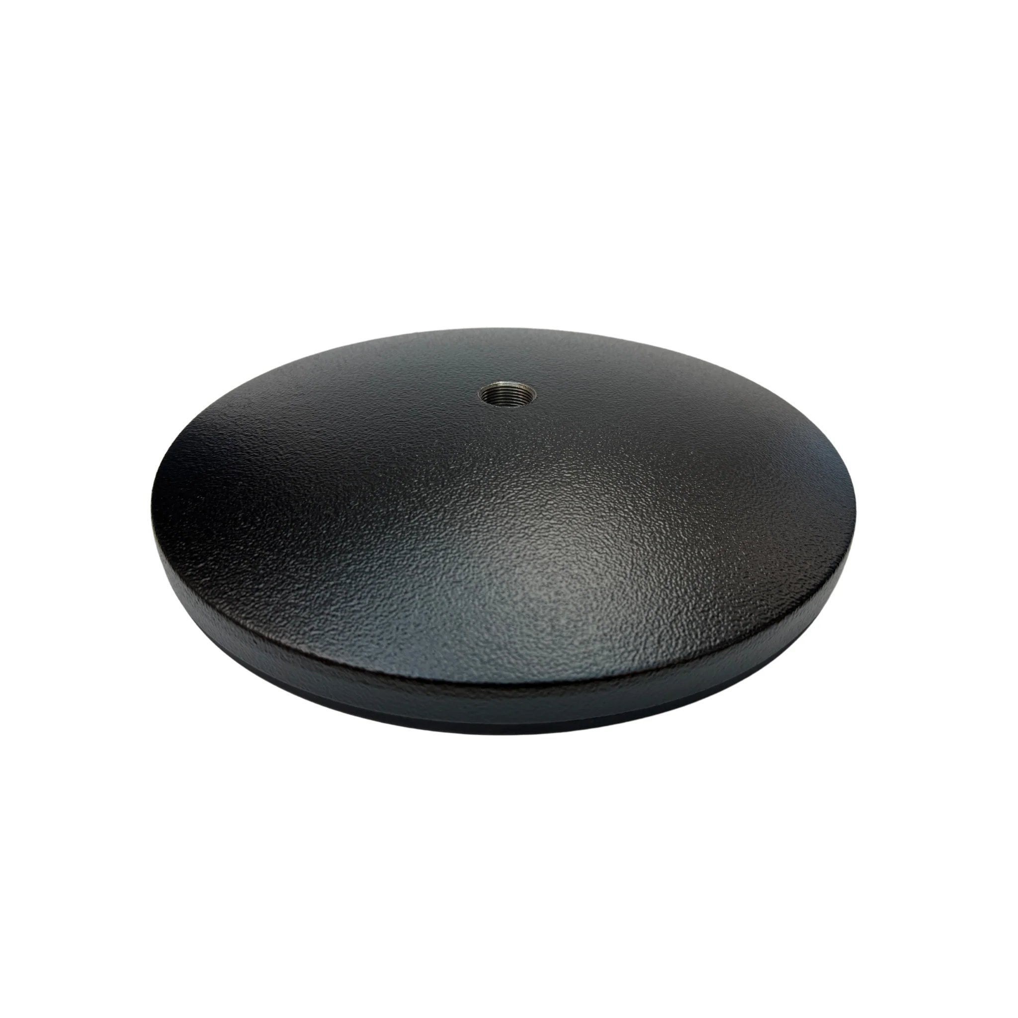 K&M round base for 26010 stand, black