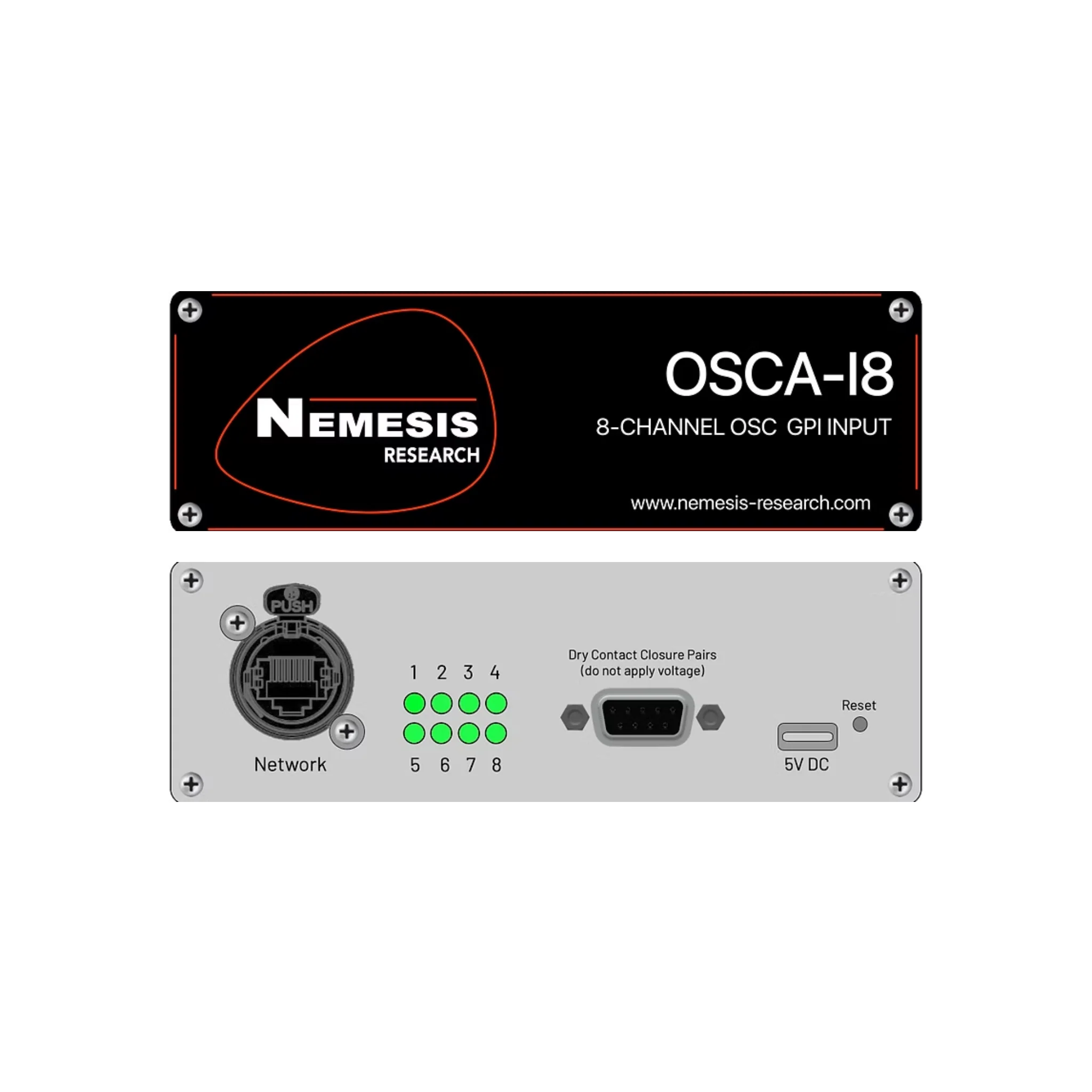 Nemesis OSCA-I8 8 Channel Osc Gpi Input