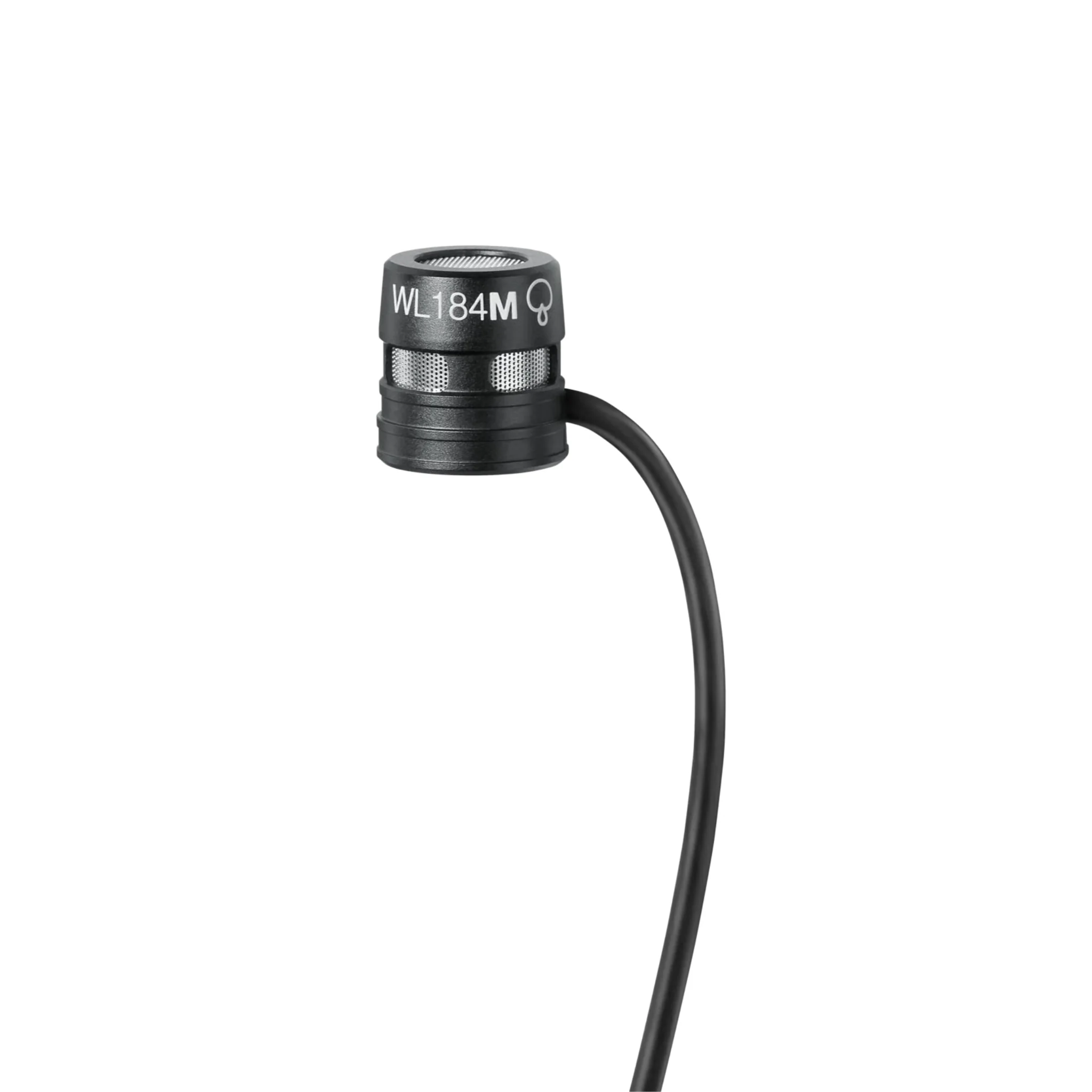 Shure WL184MB/S-TQG Low-profile Supercardioid Lavalier Microphone, TQG, black