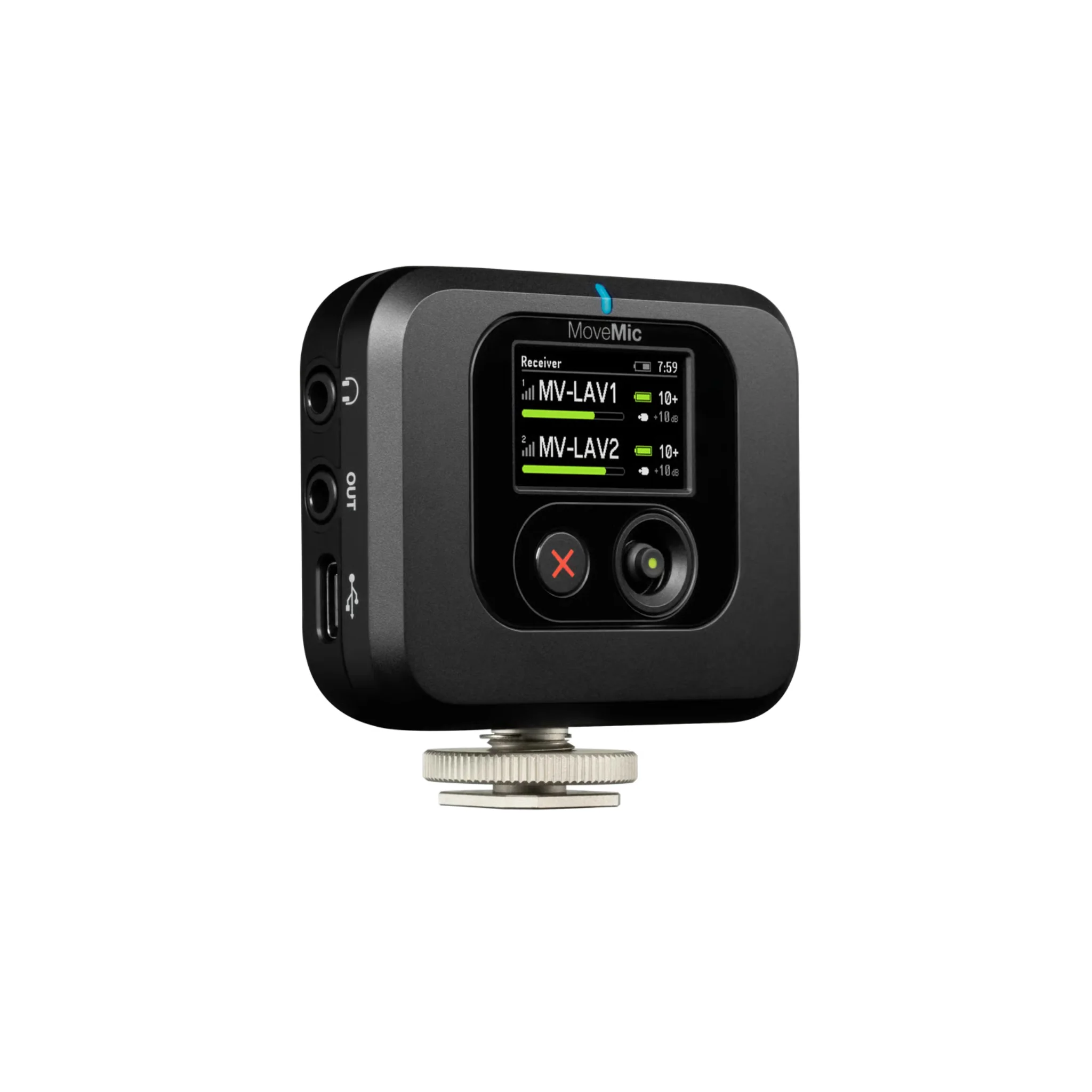 Shure MoveMic MV-R Camera Mountable plug-in Receiver.