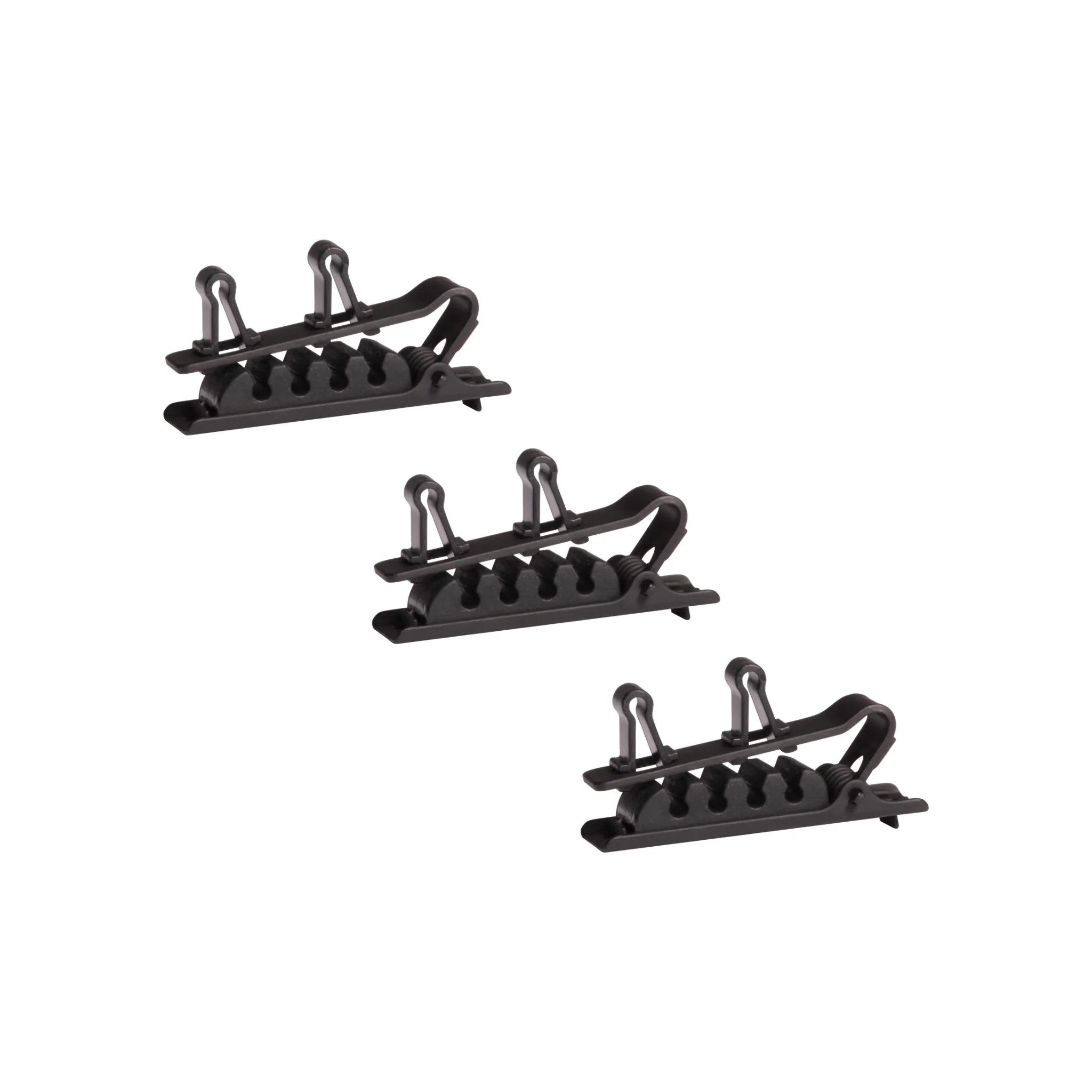 Shure TwinPlex Dual Tie Clip, 3 pieces (Black)